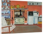Cottage Kitchen,Red Cottage Studios, Suffolk with Rayburn, 2000 by Joan Thewsey