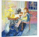 Girl Sewing, 2000 by Joan Thewsey