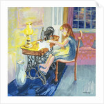 Girl Sewing, 2000 by Joan Thewsey