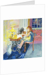 Girl Sewing, 2000 by Joan Thewsey