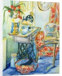 Cottage Interior, with Cat, 2000 by Joan Thewsey
