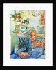 Cottage Interior, with Cat, 2000 by Joan Thewsey