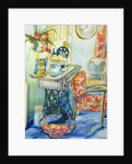 Cottage Interior, with Cat, 2000 by Joan Thewsey