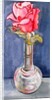 Pink Rose in a Bud Vase, 2000 by Joan Thewsey