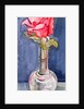 Pink Rose in a Bud Vase, 2000 by Joan Thewsey