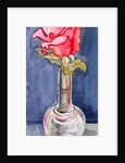 Pink Rose in a Bud Vase, 2000 by Joan Thewsey