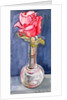 Pink Rose in a Bud Vase, 2000 by Joan Thewsey
