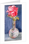 Pink Rose in a Bud Vase, 2000 by Joan Thewsey