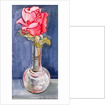 Pink Rose in a Bud Vase, 2000 by Joan Thewsey