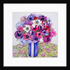 Anemones in a Striped Pot, 2015 by Joan Thewsey
