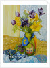 Tulips and Anemones with a Pot of Violets, 2010 by Joan Thewsey