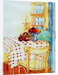 Cottage Kitchen Table with Apples, 2005 by Joan Thewsey