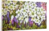 Spring Border: Hellebores, Crocus and Violets, 2000 by Joan Thewsey