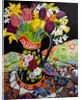 Canal Boat Jug, Daffodils and Tulips, 2005 by Joan Thewsey