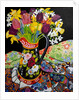 Canal Boat Jug, Daffodils and Tulips, 2005 by Joan Thewsey