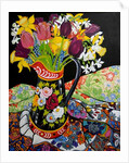 Canal Boat Jug, Daffodils and Tulips, 2005 by Joan Thewsey