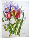 Irises and Roses, 2007 by Joan Thewsey