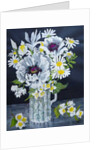 White Poppies, Marguerites and Philadelphus by Joan Thewsey