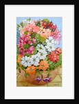 Petunias, Geraniums and Fuchsias in a Terrace Pot, 2005 by Joan Thewsey