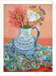 Dahlias, Roses and Michaelmas Daisies, 2000 by Joan Thewsey