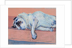 Sleeping Pug Two, 2000 by Joan Thewsey