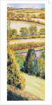 Suffolk Landscape, view from the front window, 2000 by Joan Thewsey