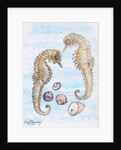Two Seahorses, with Shells, 2000 by Joan Thewsey