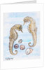 Two Seahorses, with Shells, 2000 by Joan Thewsey
