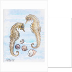 Two Seahorses, with Shells, 2000 by Joan Thewsey