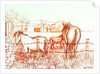 Serenade, Janie and a Donkey in the Meadow, 2000 by Joan Thewsey