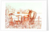 Serenade, Janie and a Donkey in the Meadow, 2000 by Joan Thewsey