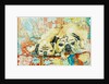 Pugs on a Chinese Print Sofa, 2000 by Joan Thewsey