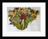 Rudbeckia with foliage in a basket, 2011 by Joan Thewsey