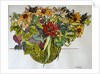 Rudbeckia with foliage in a basket, 2011 by Joan Thewsey