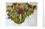 Rudbeckia with foliage in a basket, 2011 by Joan Thewsey
