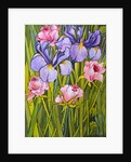 Roses and Irises in the Garden, 2003 by Joan Thewsey