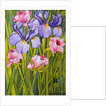 Roses and Irises in the Garden, 2003 by Joan Thewsey