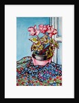 Cyclamen with Patterned Fabrics, 1999 by Joan Thewsey