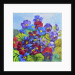 Blue Primroses, 2017 by Joan Thewsey