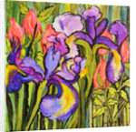 Irises and Roses, 2017 by Joan Thewsey