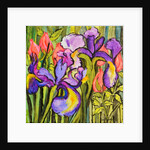 Irises and Roses, 2017 by Joan Thewsey