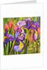 Irises and Roses, 2017 by Joan Thewsey