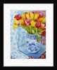 Red and yellow tulips in a Copeland jug by Joan Thewsey