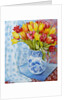 Red and yellow tulips in a Copeland jug by Joan Thewsey
