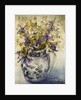 Iris, Chrysanthemums and Carnations in a Copeland Jug by Joan Thewsey