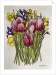Tulips, Daffodils and Iris by Joan Thewsey