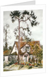 Cottage with Fir Tree by Joan Thewsey
