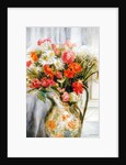 Mixed Flowers with Chrysanthemums in a Jug by Joan Thewsey