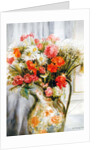 Mixed Flowers with Chrysanthemums in a Jug by Joan Thewsey