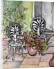 Chairs on the Terrace, with pots by Joan Thewsey